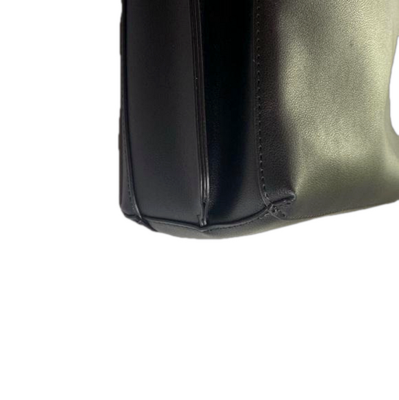 Nanette Lepore Black Shoulder Hobo Bag with Gold Tone Turnlock EUC - Picture 7 of 12